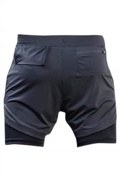 SKSP008 manufacturing five-point shorts design double-layer mobile phone pocket towel casual running shorts shorts shorts center fake two-piece shorts detail view-15